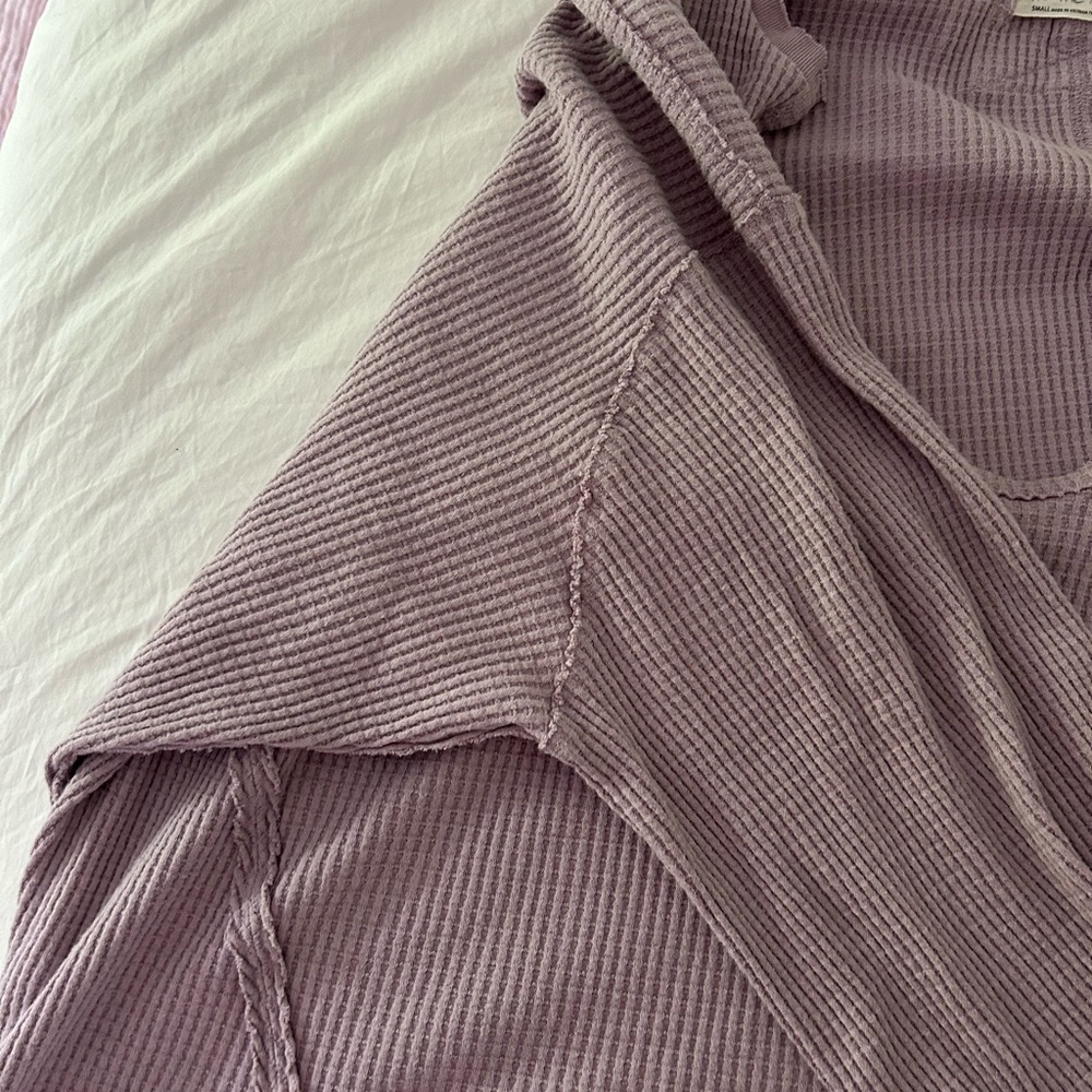 We The Free Lavender Ribbed Top - Picture 2 of 5